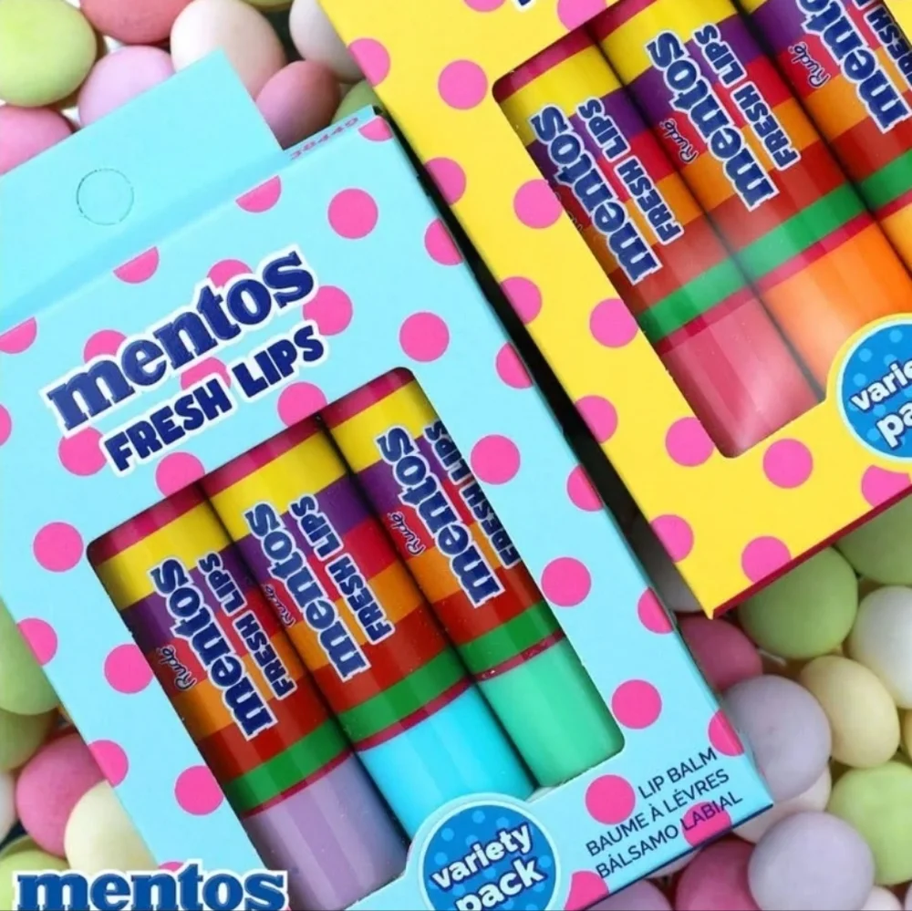 RUDE Cosmetics X Mentos Fresh Lip Balm‎ Variety Pack